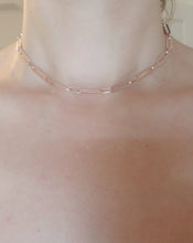 Drawn Chain Necklace Choker Adjustable with Extension| 925 Sterling Silver