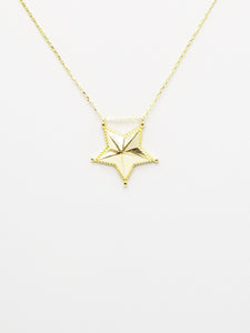 Plain  Sheriff Star Necklace | 925 Sterling Silver