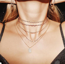White Stone Seed Necklace Choker| 925 Sterling Silver