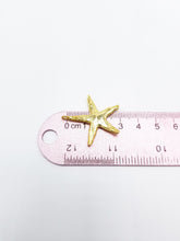 Real Starfish Pendant Rose Gold, White Gold , 14K Gold Plated