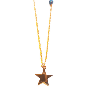 Solid 925 Sterling Silver Blue Opal Star Necklace