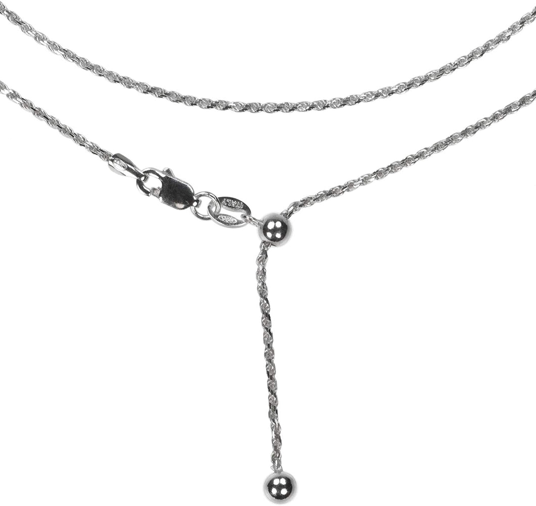 Sparkle Twist Necklace Adjustable Length Italian Chain| 925 Sterling Silver as a choker or as a necklace all up to you!