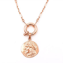 Medallion Necklace 925 Sterling Silver Finishing: Rose Gold, Gold, White Gold Chain Length : 22.05in (56cm)
