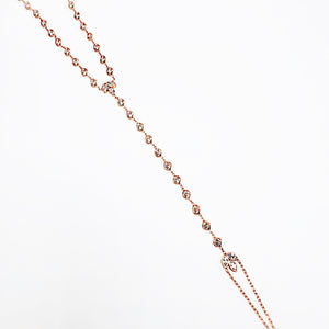 Clear Zirconia Tulip Waterway Body Chain Adjustable Foot Chain, Barefoot, Anklet Handcrafted 925 Sterling Silver Rose Gold, White Gold,14K Gold Option/s Available