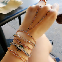 Three Strap Slave Bracelet Adjustable Hand Chain | 925 Sterling Silver