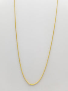 14 K Gold Plain Chain Thick Necklace Vermeil | 925 Sterling Silver