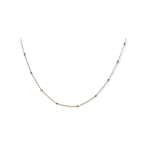 Tiny Little Balls Chain Necklace Vermeil 45 cm +10 cm | 925 Sterling Silver Rose Gold, White Gold,14K Gold Available
