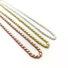Barleycorn 63 cm 24.9"  Plain Chain Necklace 925 Sterling Silver