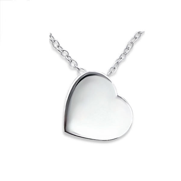 Solid 925 Sterling Silver Heart Necklaces