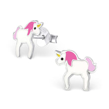 925 Sterling Silver Colorful Unicorn Earring For Children Hook or Stud Children Jewelry