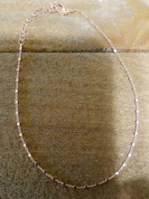 Gold Tiny Cube Single Body Chain Anklet925 Sterling Silver