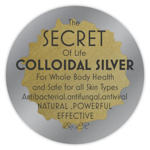 Colloidal Silver 4fl with Amber Glass Bottle Pure Natural Secret of Life Freshly Produce for your Health Natural antibiotic antibacterial